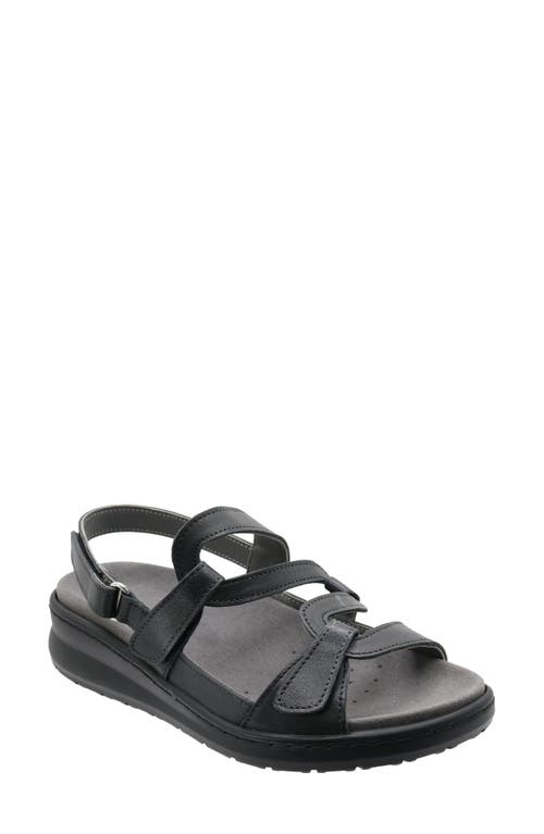 David Tate Femme Wedge Sandal In Black