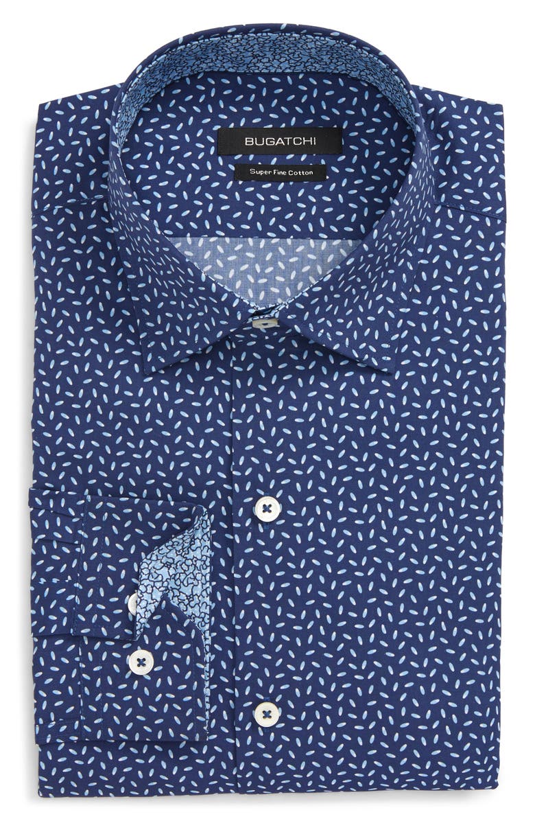 Bugatchi Trim Fit Dress Shirt, Main, color, 