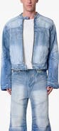 mnml Paneled Moto Denim Jacket