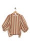 selected Brown- Ivory Delray Stripe