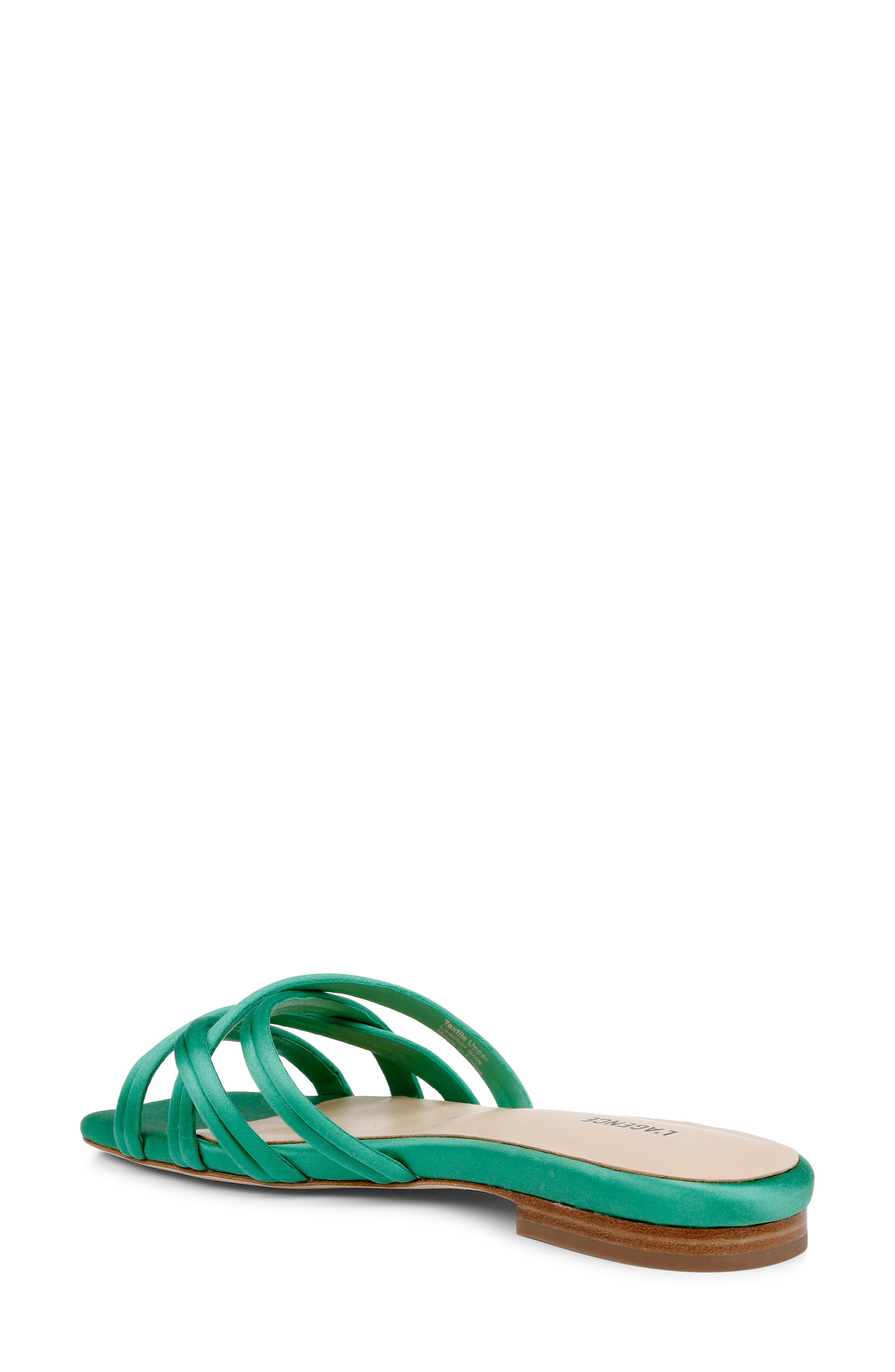 L'AGENCE Abelle Slide Sandal, Alternate, color, Amazon Green