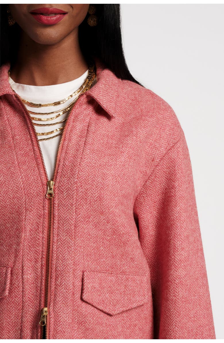 Frances Valentine Riff Jacket, Alternate, color, Pink