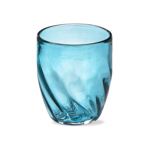 Optic Everything Glass Solid Aqua Dishwasher Safe Beverage