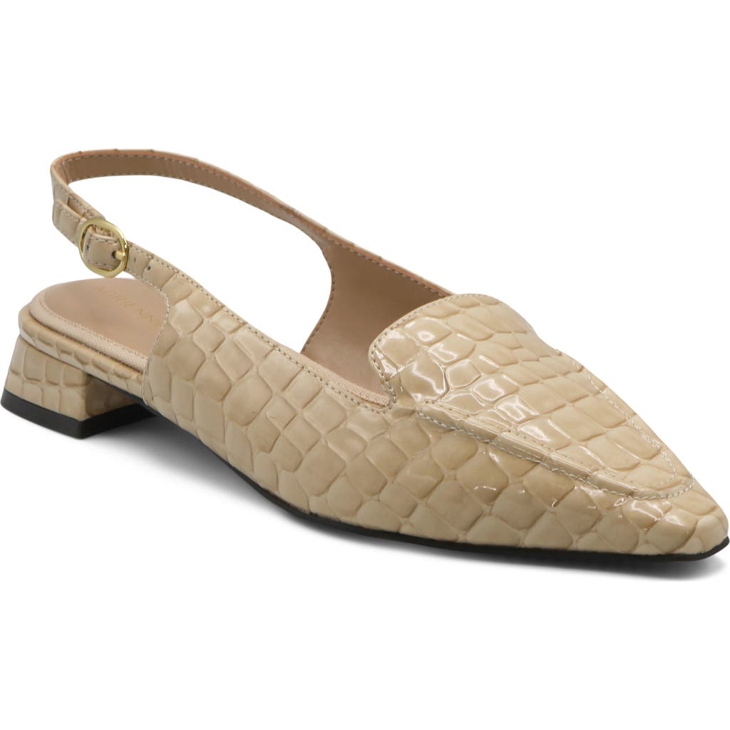 Adrienne Vittadini Rafi Slingback Flat In Neutral