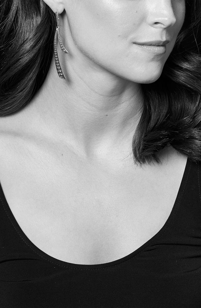 LAGOS Signature Caviar Curved Drop Earrings, Alternate, color, 