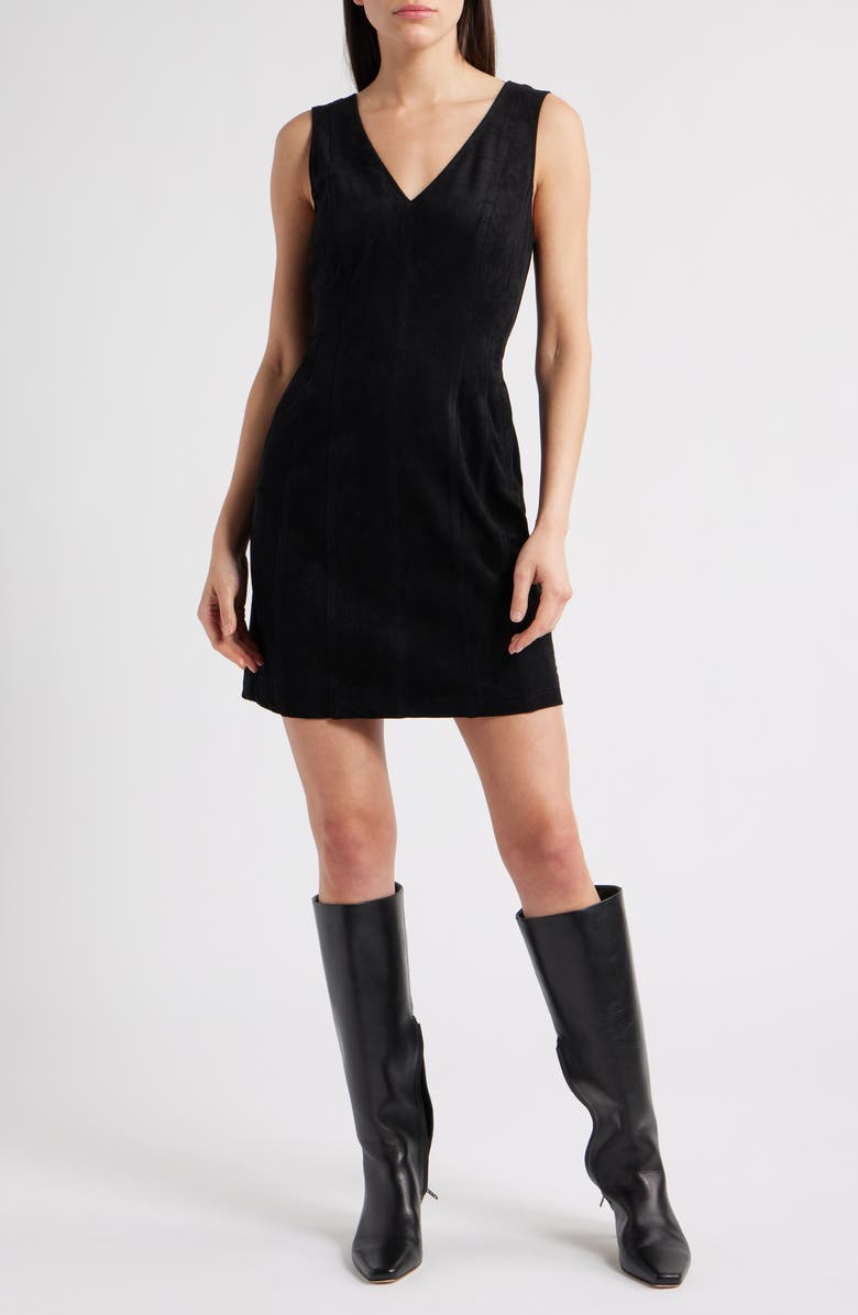 CIEBON Nasha Faux Suede Sheath Dress, Main, color,