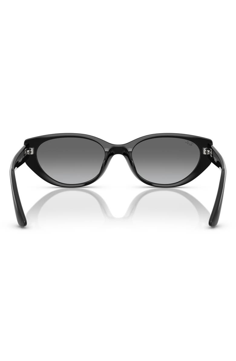 Ray-Ban 55mm Gradient Pillow Sunglasses, Alternate, color, Black