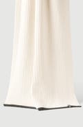 Brunello Cucinelli Cashmere English rib knit scarf with monili