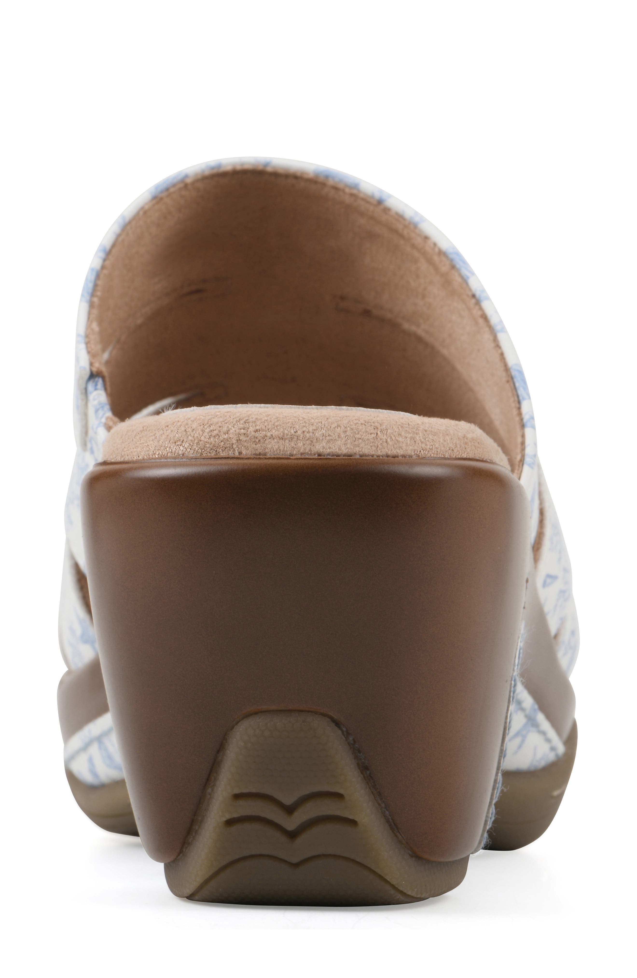 Valora Wedge Sandal, Alternate, color, OCEANBLUE/ SEASHELL/ SMOOTH