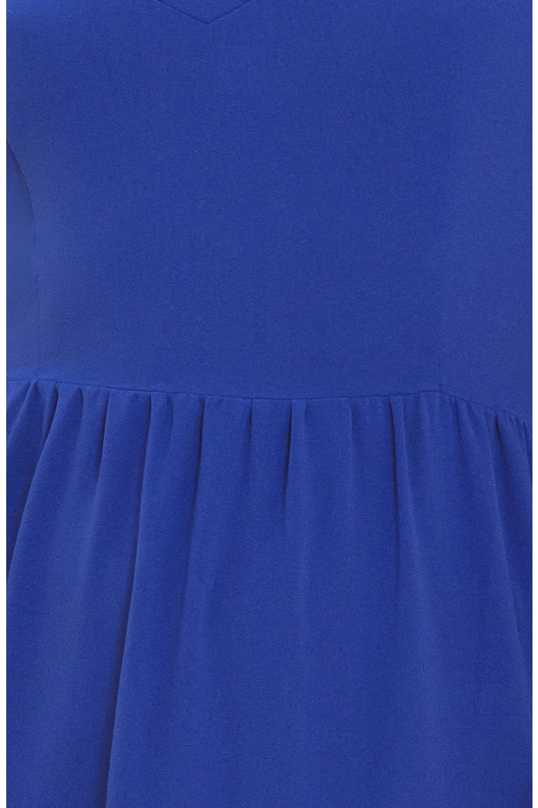 Sweetheart Neck Midi Dress, Alternate, color, BLUE