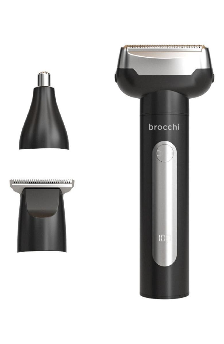 BROCCHI Shaver, Hair Clipper & Trimmer Trio Kit, Main, color, Black