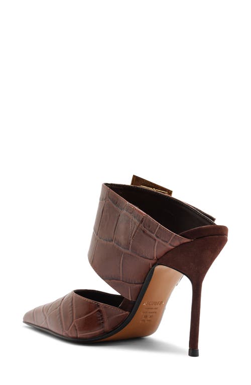 Schutz Beatrix Pointed Toe Mule In Brown