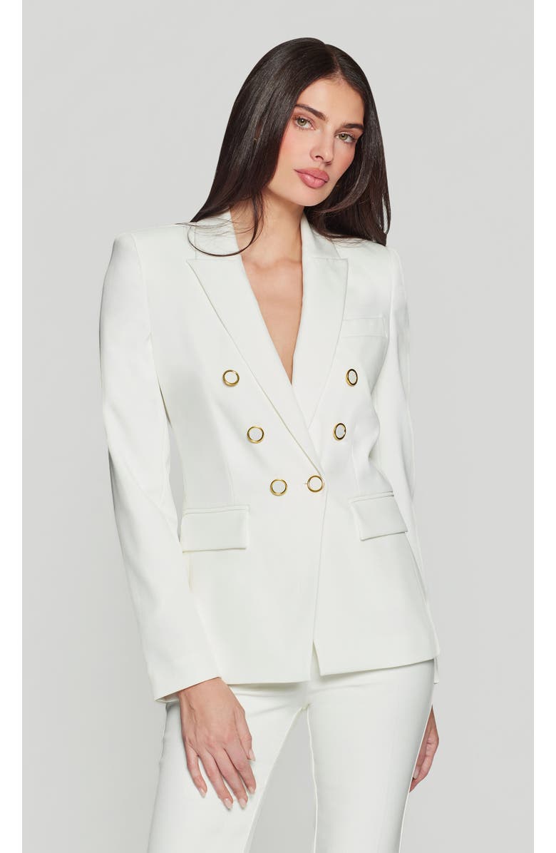 Generation Love Emilio Crepe Blazer, Main, color, White