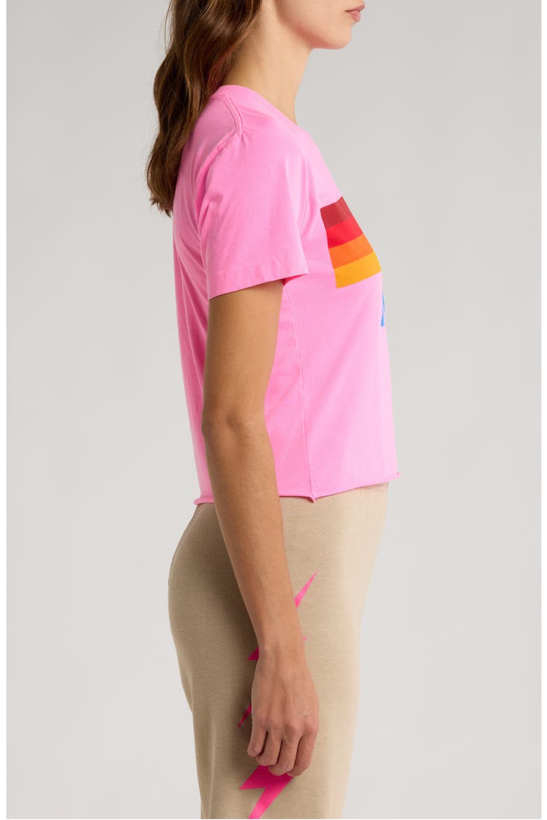Logo Boyfriend Tee, Alternate, color, NEON PINK