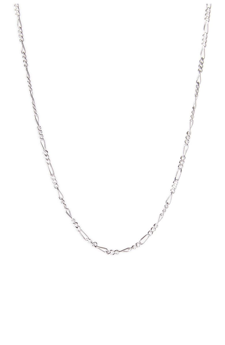 BEST SILVER Sterling Silver 050 Gauge Figaro Chain 18", Main, color, 