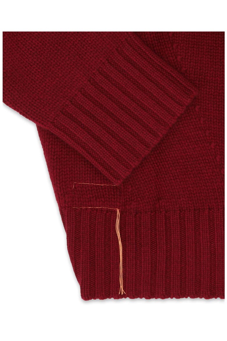 Ele High Neck Sweater, Alternate, color, Burgundy