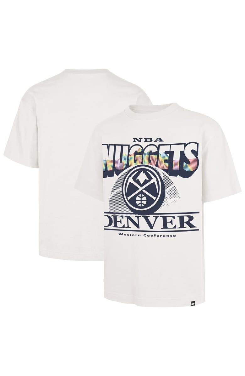 '47 Men's '47 White Denver Nuggets City Edition Shifty Foundation T-Shirt, Main, color, White
