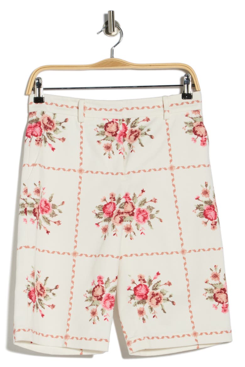 Floral Bermuda Shorts, Alternate, color, PINK