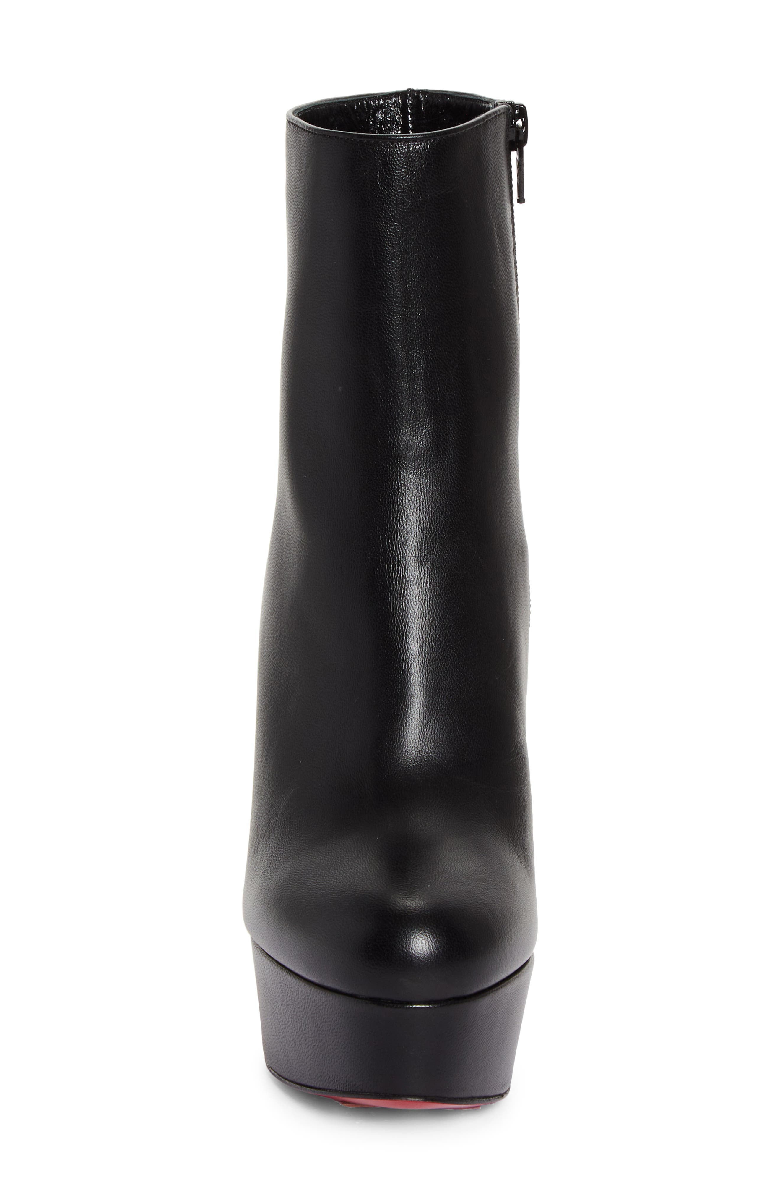 Christian Louboutin Loo Platform Bootie, Alternate, color, Black