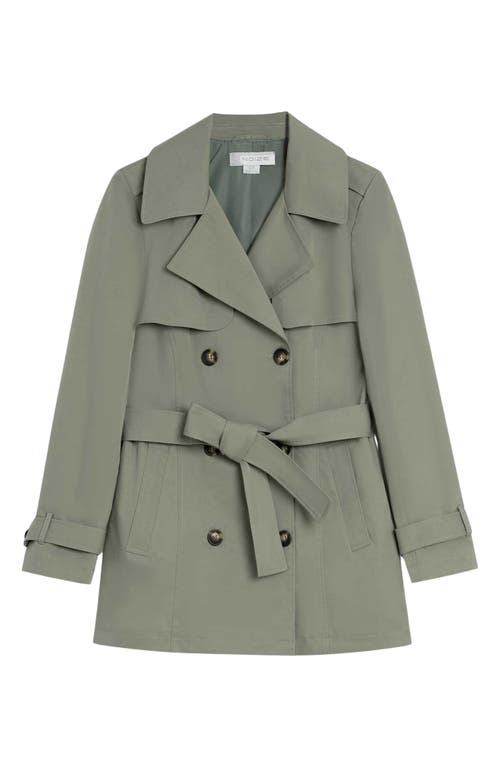 Noize Medium Trench Coat In Moss