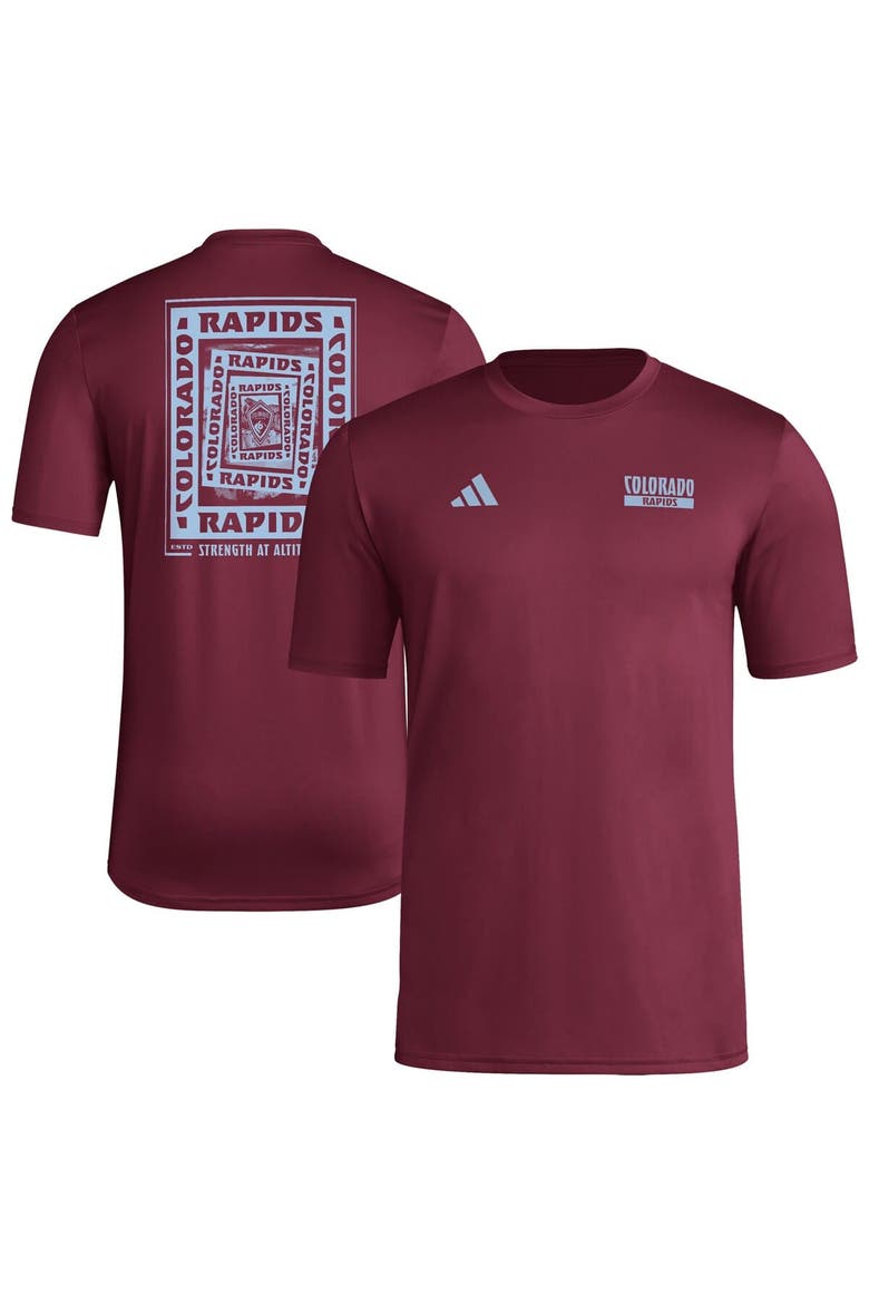 Men's adidas Burgundy Colorado Rapids Local Wrap T-Shirt, Alternate, color, Burgundy