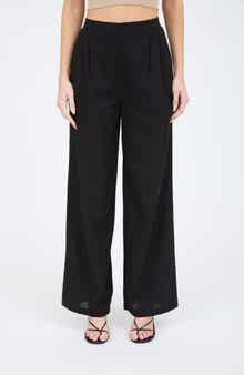 Blu Pepper Solid Wide Leg Pants