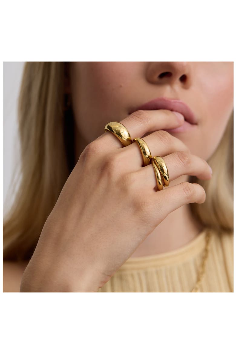 Chunky Dome Ring, Alternate, color, GOLD