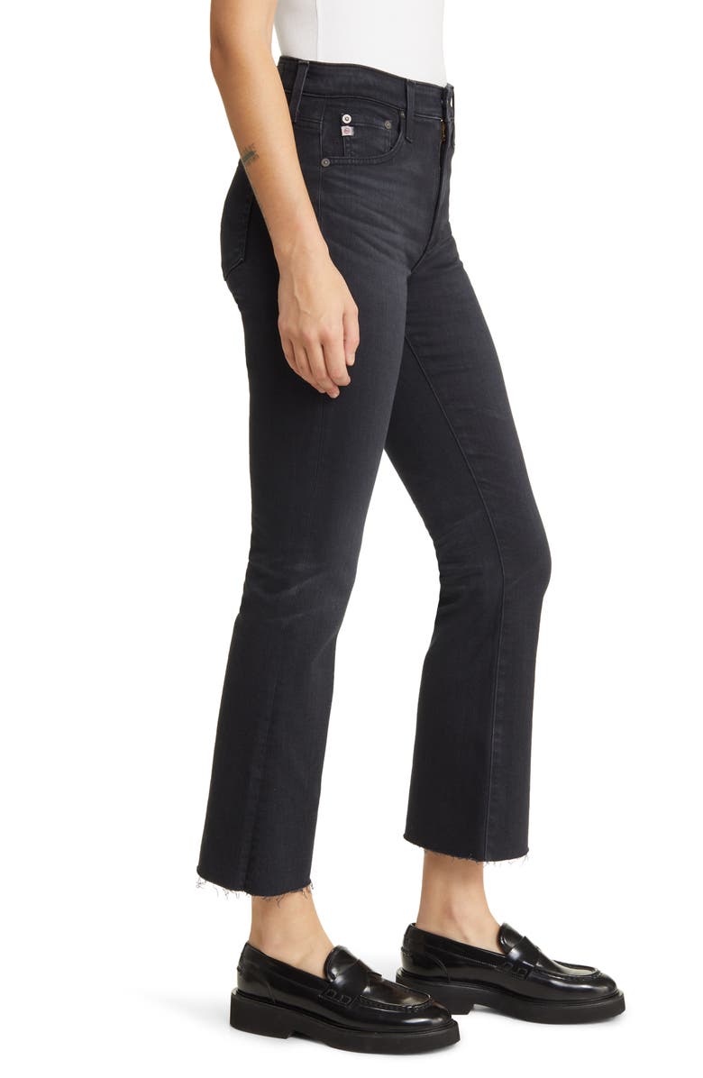 AG Farrah Raw Hem High Waist Crop Bootcut Jeans, Alternate, color, 4 Years Discord