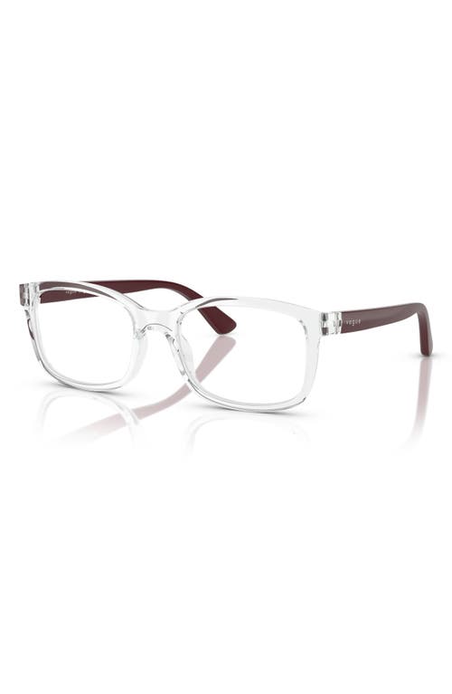 Vogue 50mm Pillow Optical Glasses In Rose Gold Black