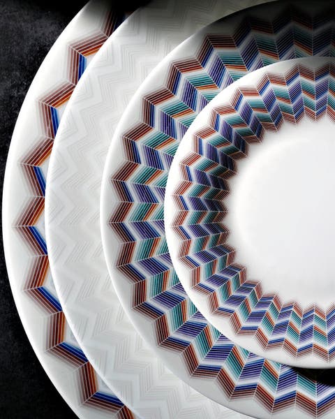 Dessert Plates ZIG ZAG Set of 6  Jarris 148 diam. 8.5"