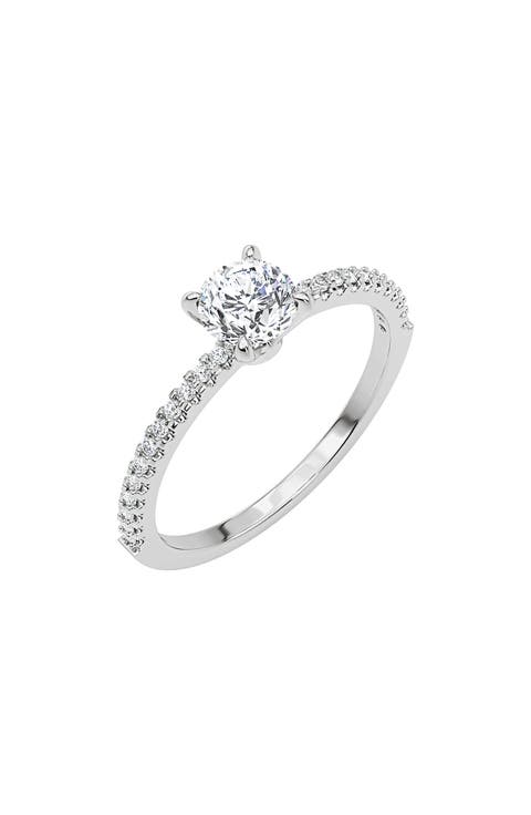 Cubic Zirconia Solitaire Ring
