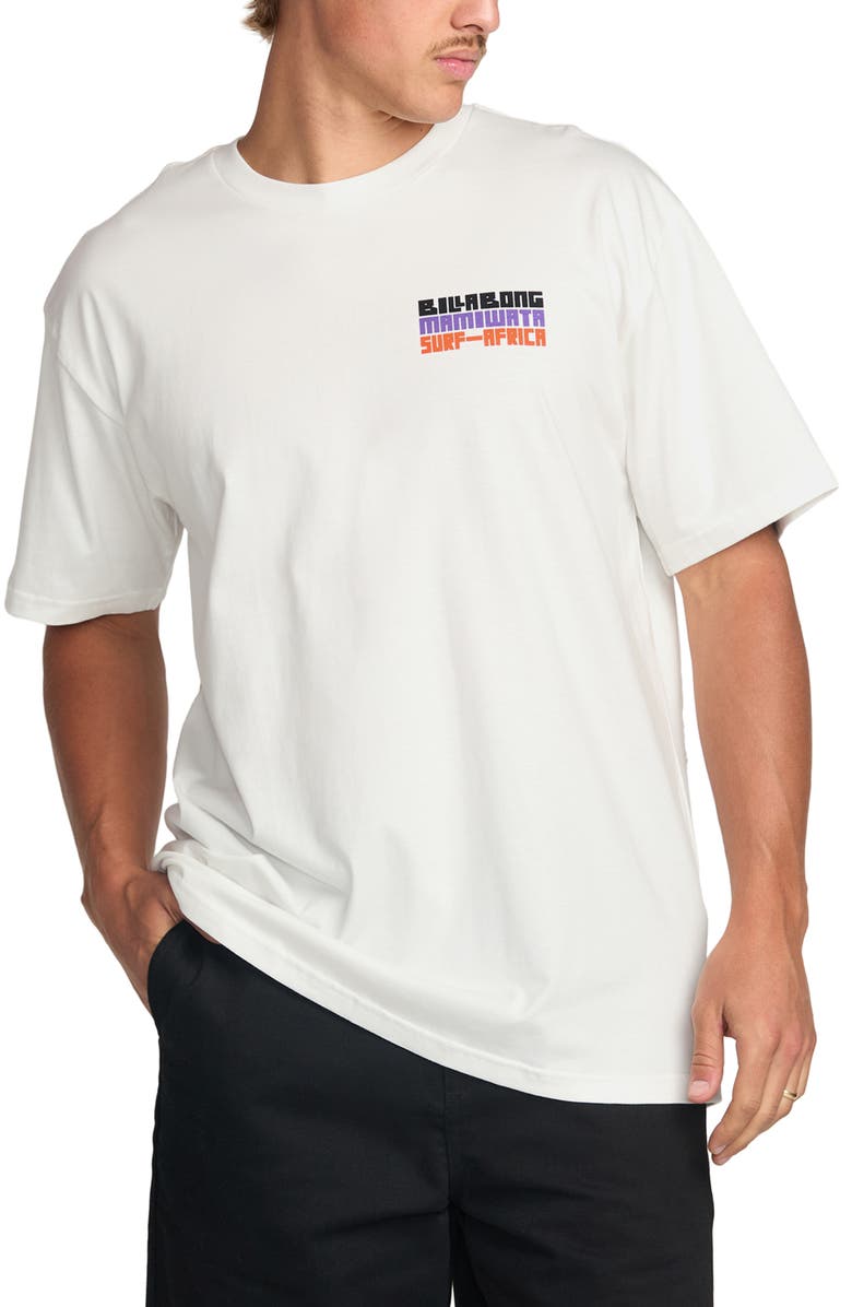 Billabong x Mami Wata Oversize Time Before Memory Graphic T-Shirt, Main, color, Off White