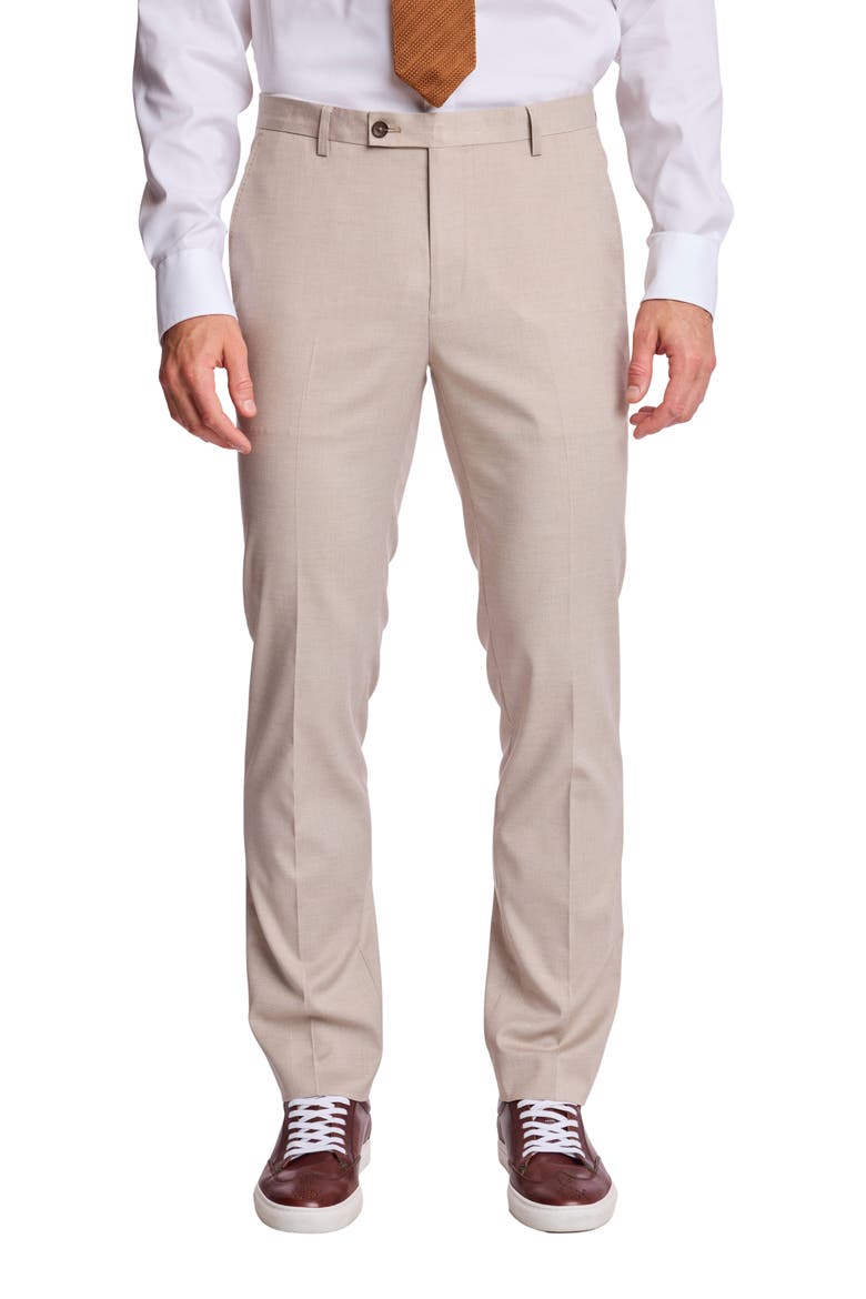 Downing Slim Fit Dress Pants, Main, color, PUTTY BEIGE
