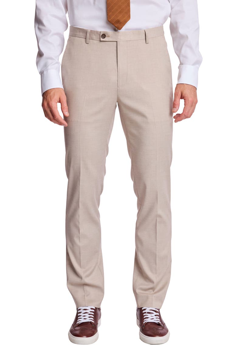 PAISLEY & GRAY Downing Slim Fit Dress Pants, Main, color, Putty Beige