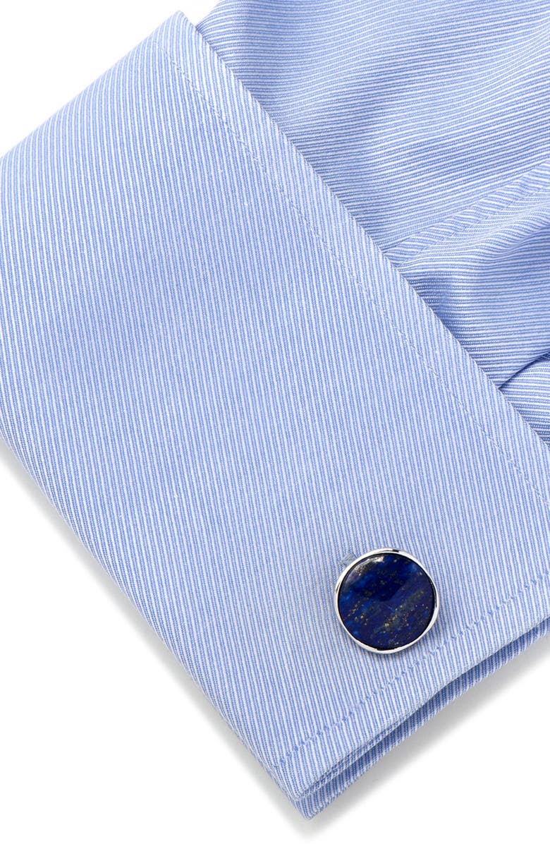 Cufflinks, Inc. Lapis Lazuli Cuff Links, Alternate, color, Blue