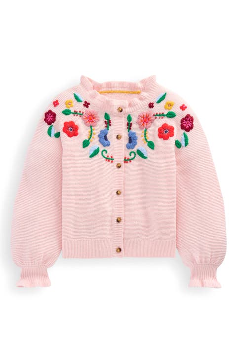 Kids' Floral Embroidered Balloon Sleeve Cotton Cardigan (Toddler, Little Kid & Big Kid)