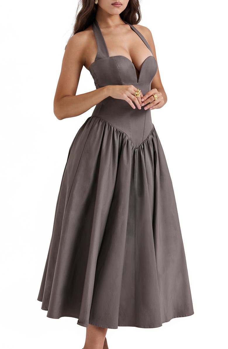 HOUSE OF CB A-Line Halter Dress, Alternate, color,