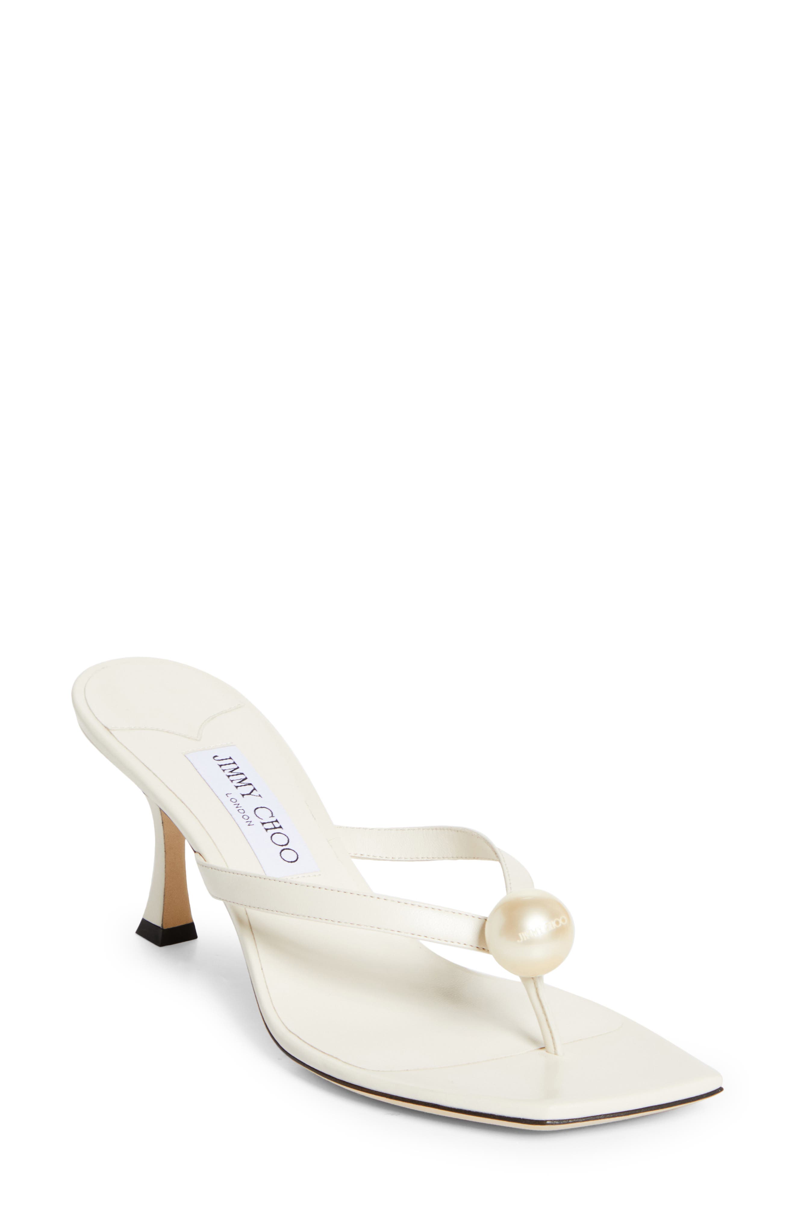 Jimmy Choo Freja Sandal, Main, color, Latte/ White