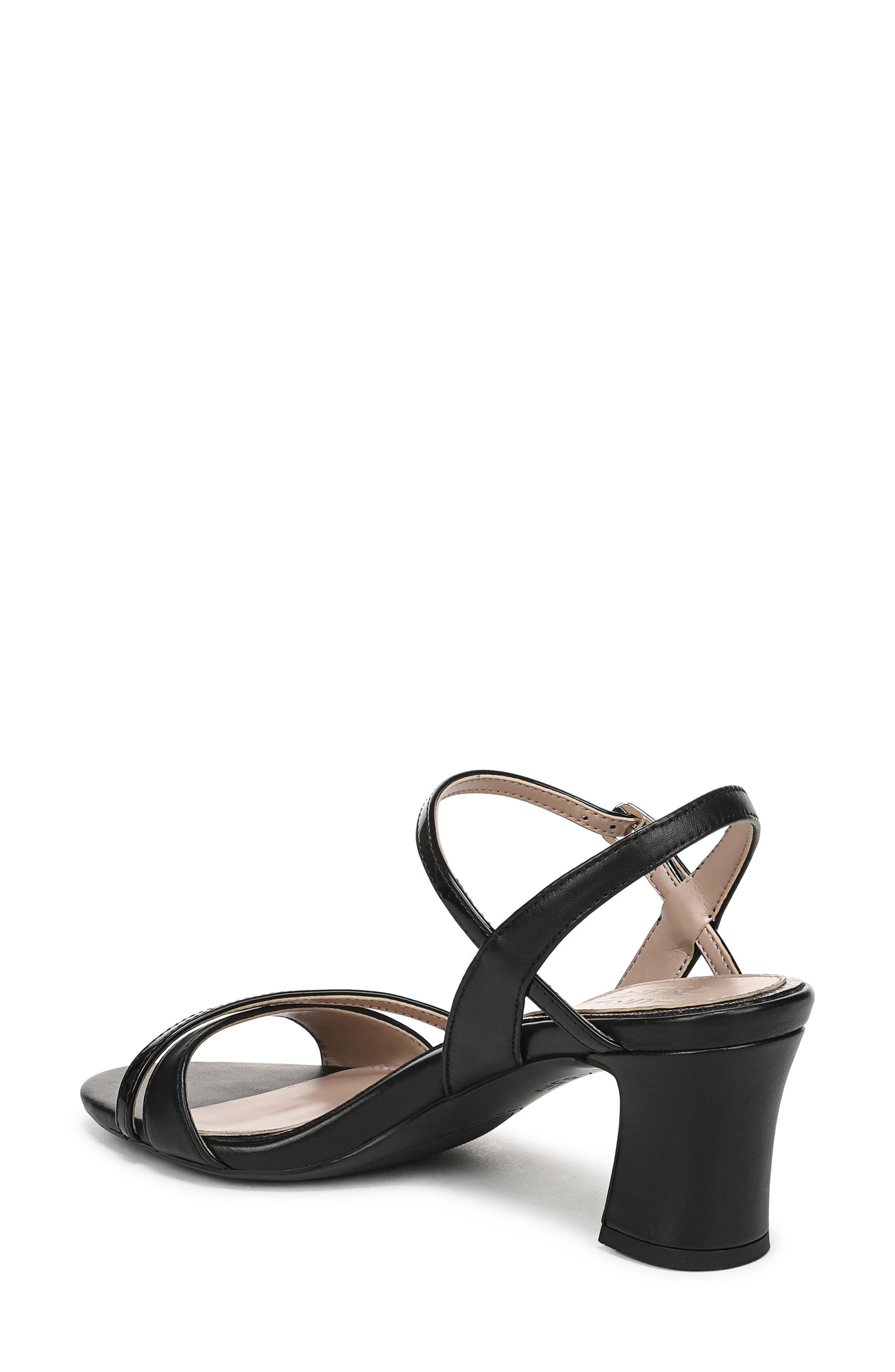 Naturalizer Trey Ankle Strap Sandal, Alternate, color, Black