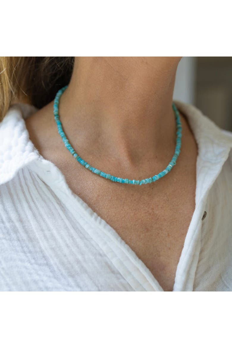 Amalfi Turquoise Dreaming Necklace, Alternate, color, Blue