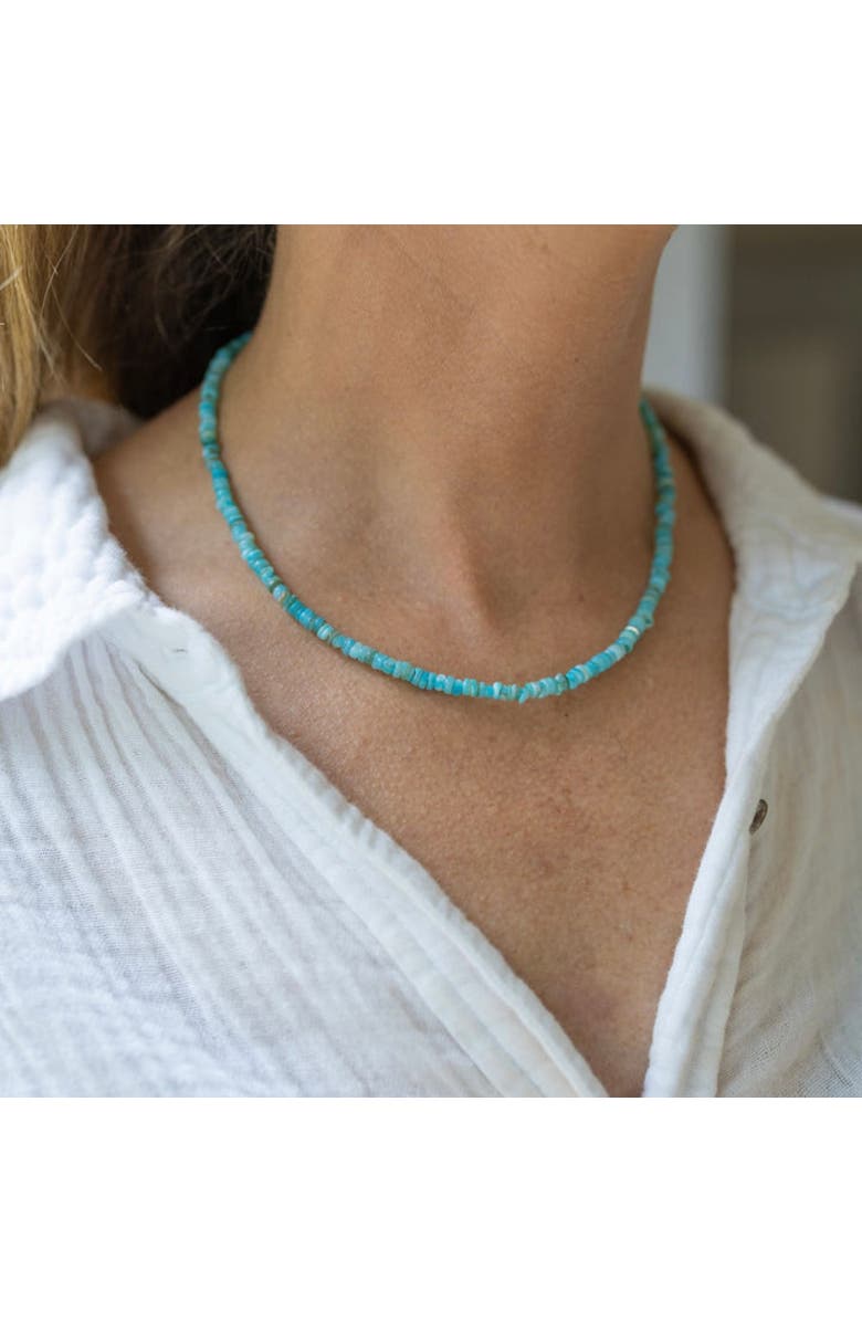 Erin McDermott Jewelry Amalfi Turquoise Dreaming Necklace, Alternate, color, Blue