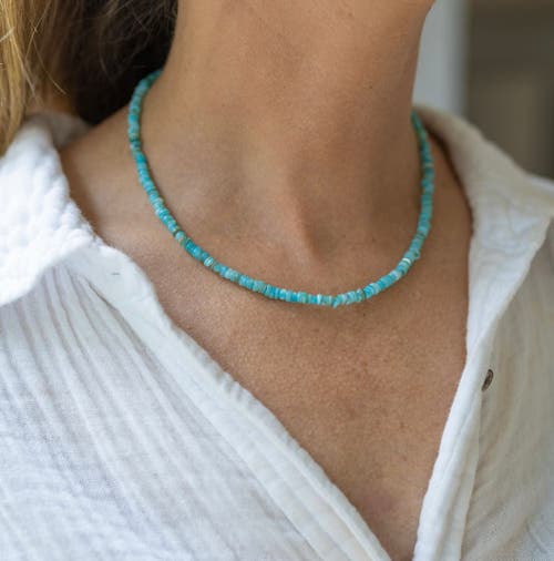 Erin Mcdermott Jewelry Amalfi Turquoise Dreaming Necklace In Blue