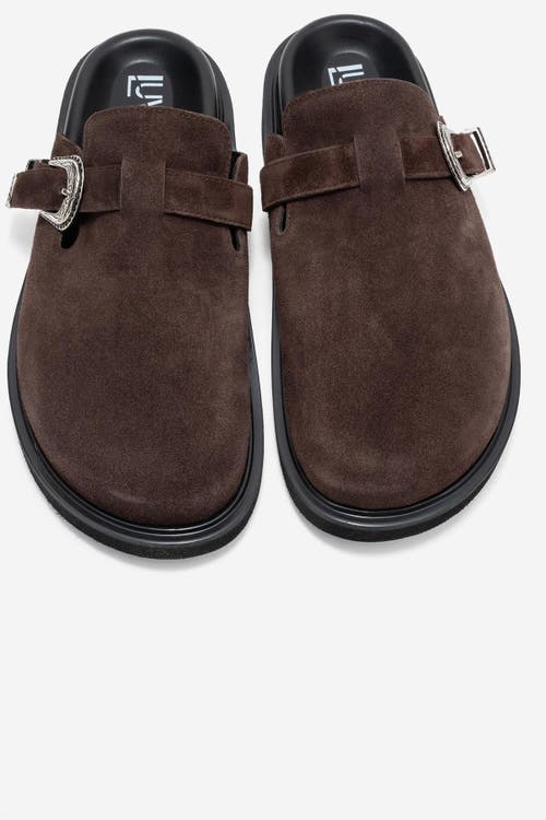 Forever & Always Shoes Vesta Leather Mule In Brown
