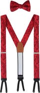 Trafalgar Banbury Tone on Tone Paisley Silk Suspenders (Braces) and Bow Tie Set