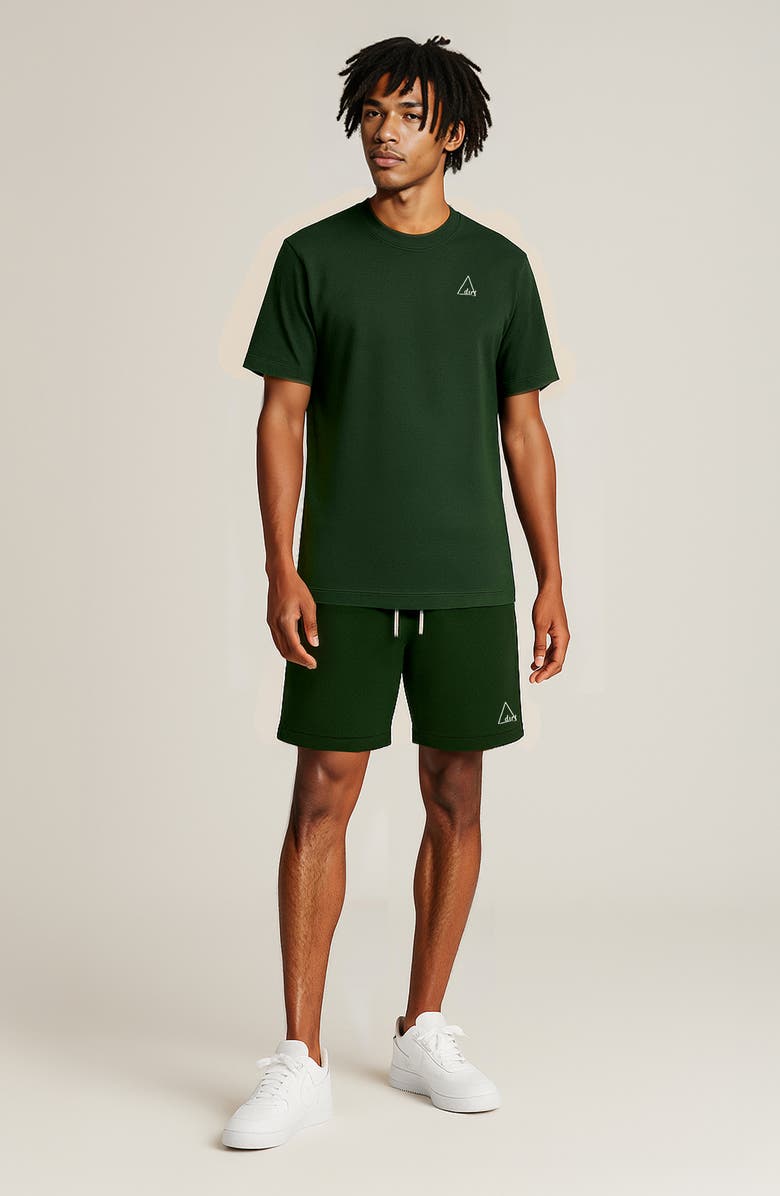 D.RT Perforated Cotton Drawstring Shorts, Alternate, color, Green