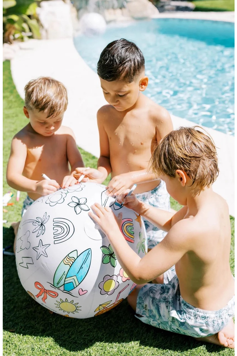 Design Your Own Beach Ball Kit, Alternate, color, White