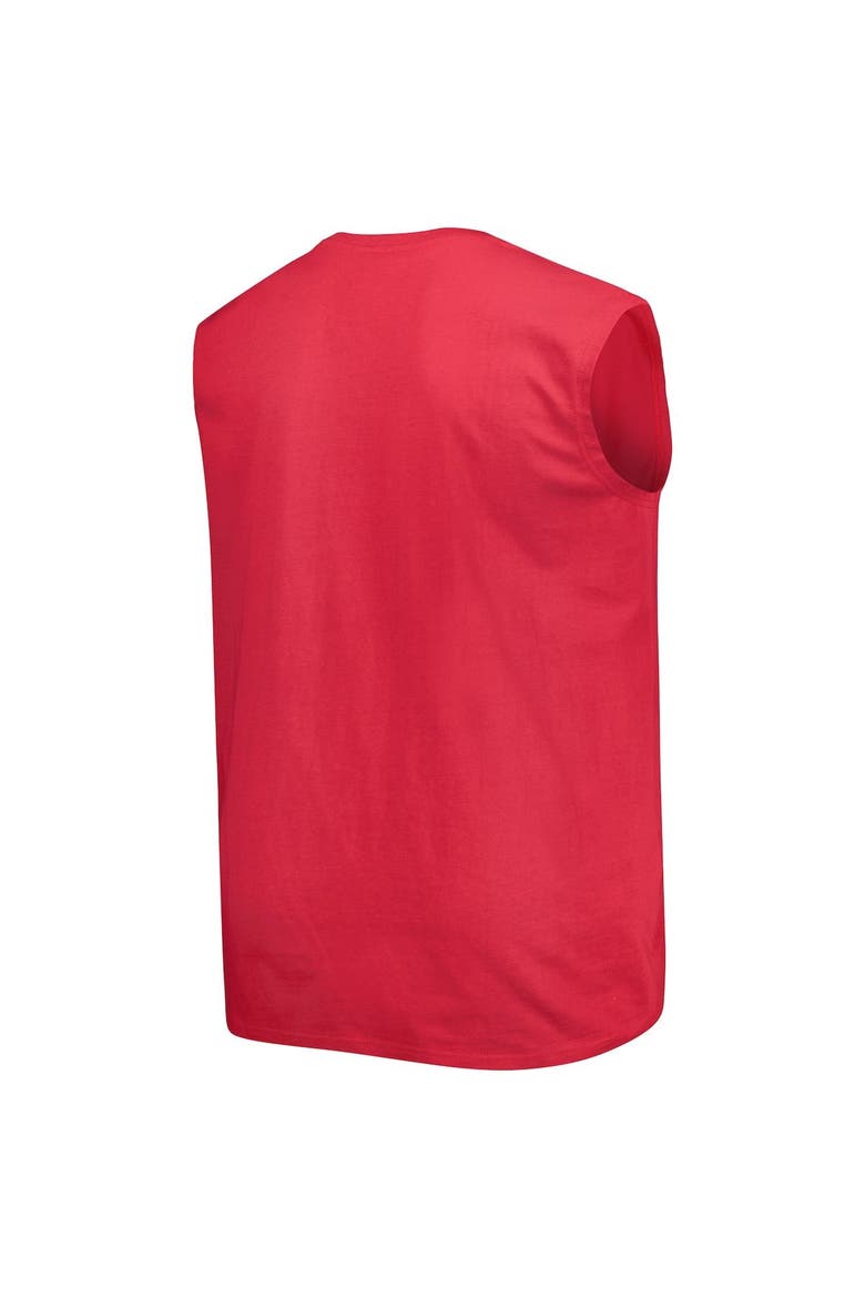 Men's Scarlet San Francisco 49ers Big & Tall Muscle Tank Top, Alternate, color, Scarlet