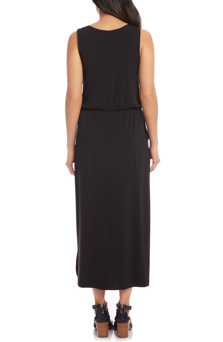 Karen Kane Sleeveless Tie Front Midi Dress, Alternate, color,