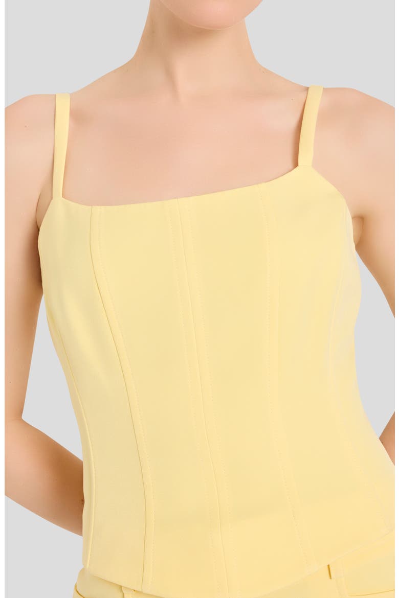 Crepe Corset Camisole, Alternate, color, BUTTERCUP