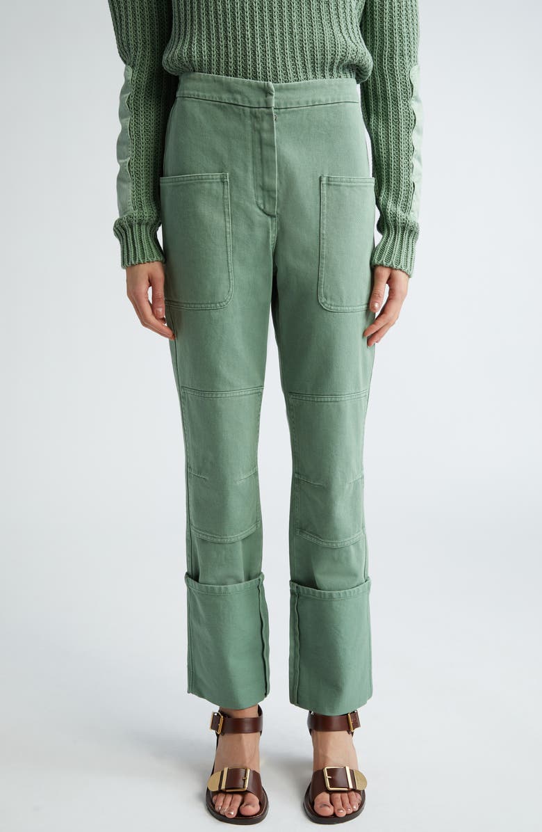 Max Mara Facella Cotton Drill Cargo Pants, Main, color, 